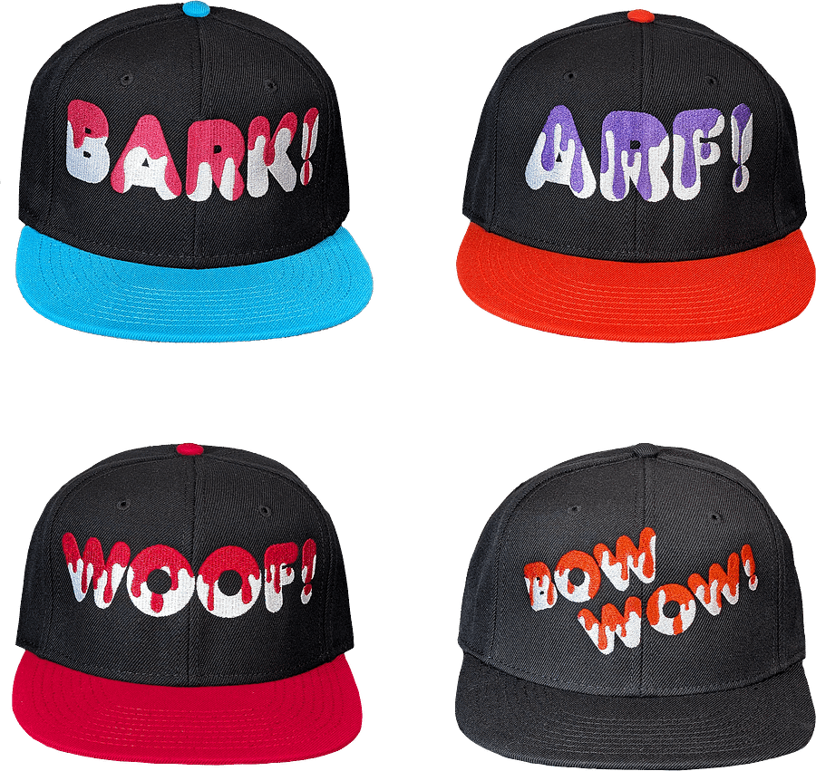 Speak Hat - WOOF! - Yellow Drip product image (4)