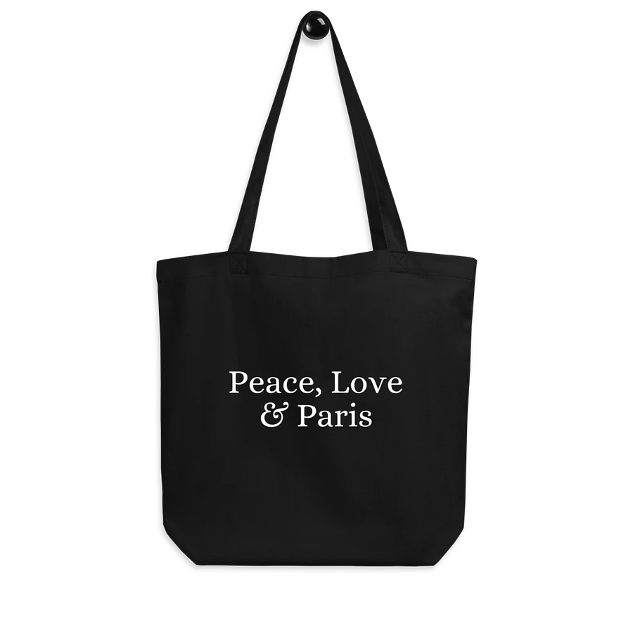 Peace, Love and Paris Organic Statement Tote Bag product image (7)