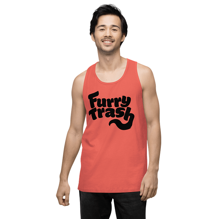 Furry Trash Tank – Bubble Logo (Black Print) product image (16)