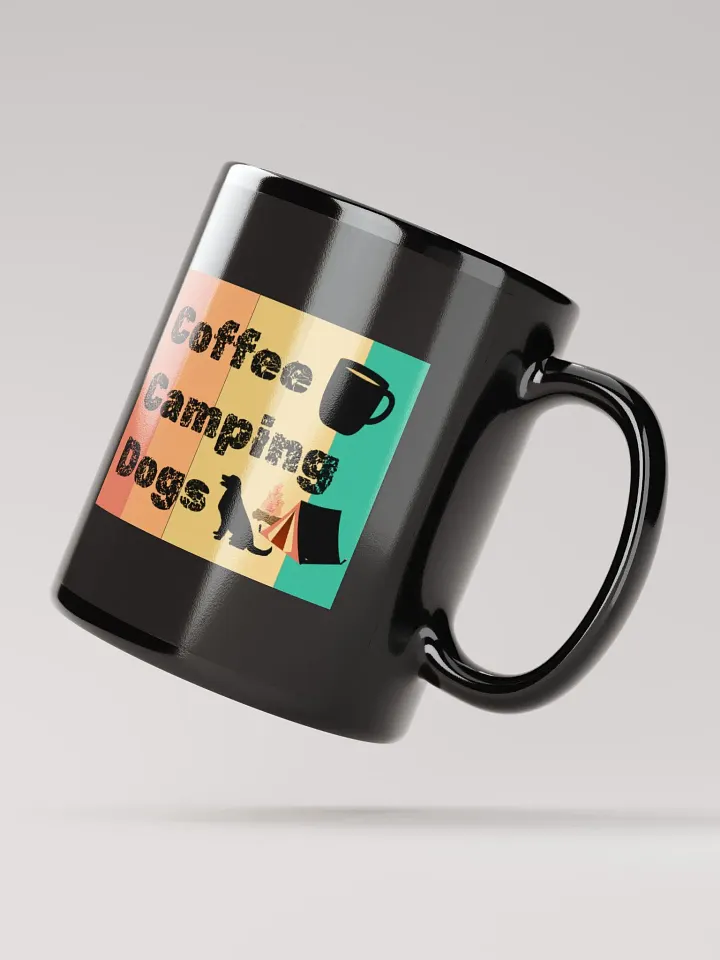 Camping Lover - Coffee Camping Dogs Black Coffee Mug product image (2)