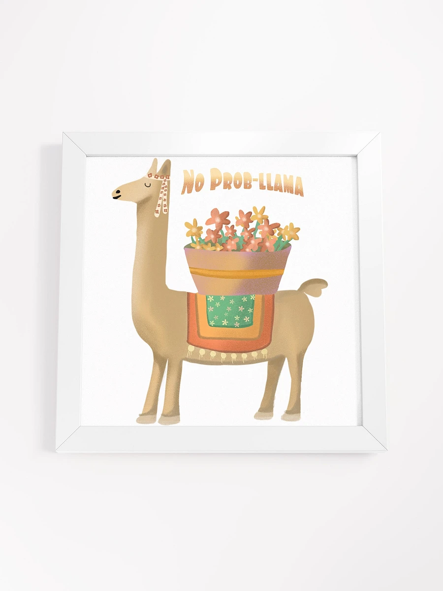 No Prob Llama Cute Framed Picture product image (12)