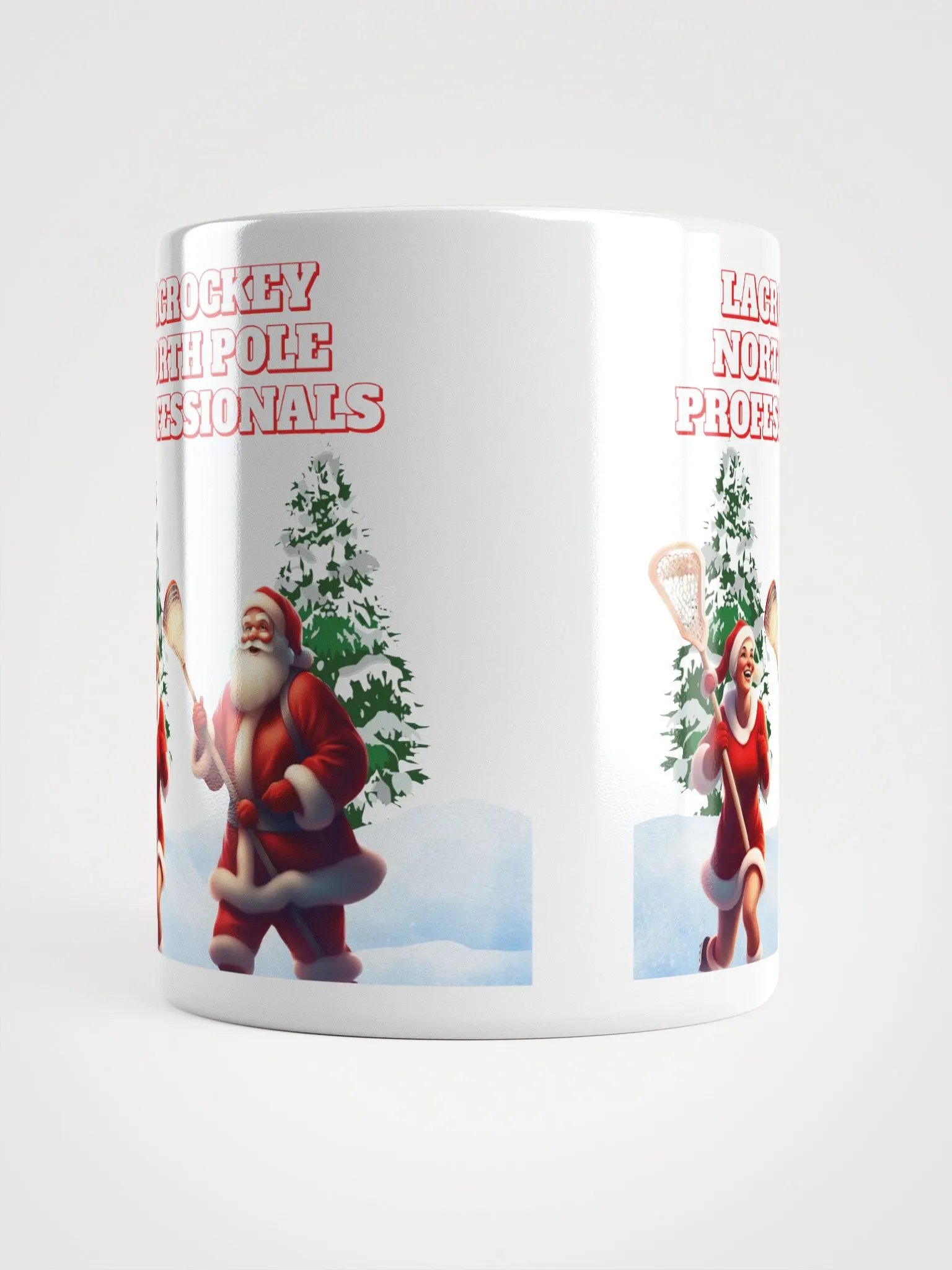 North Pole Lacrockey - Mr and Mrs Claus White Mug product image (14)