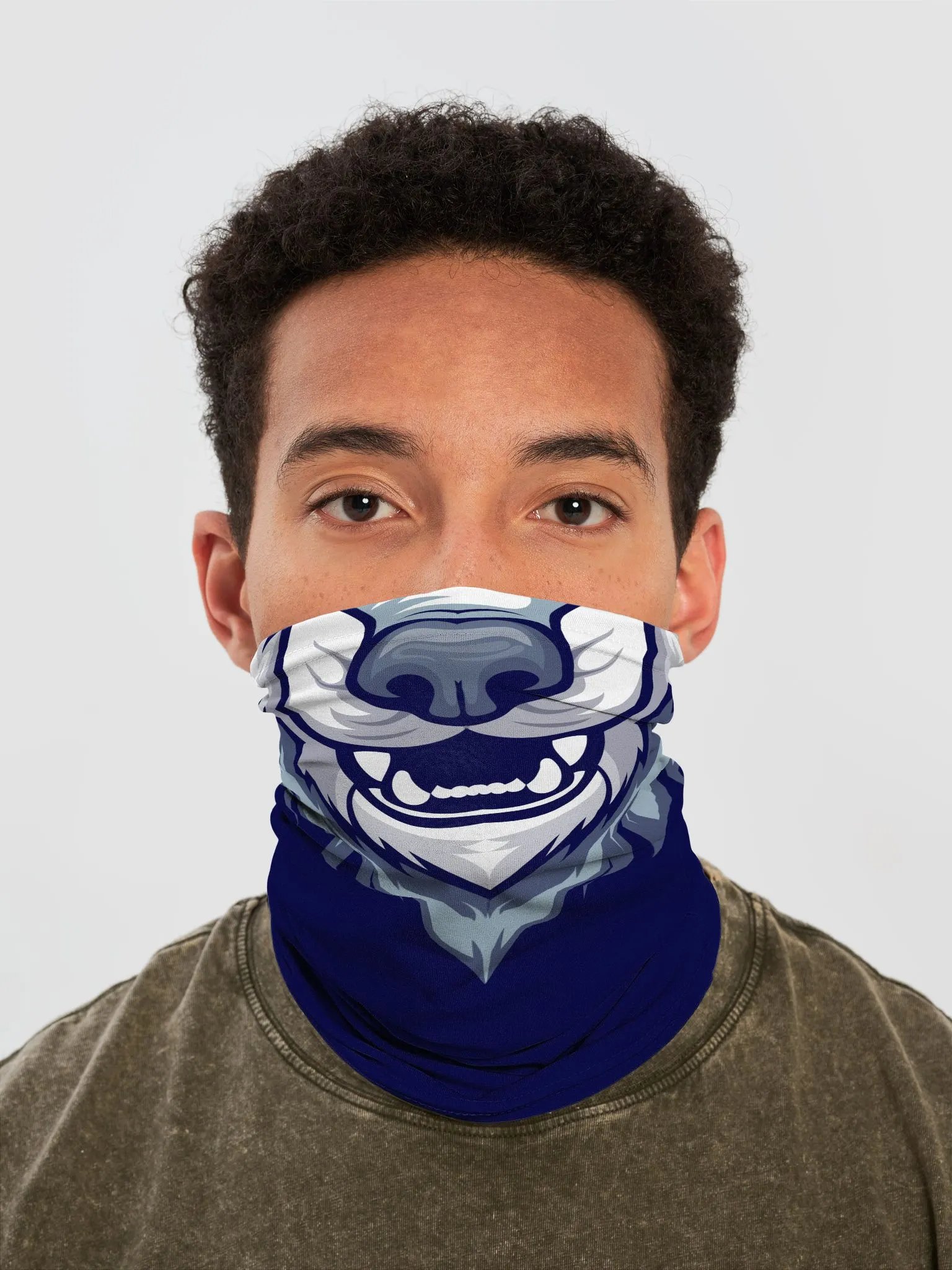 Blue Wolf Face Mask product image (1)