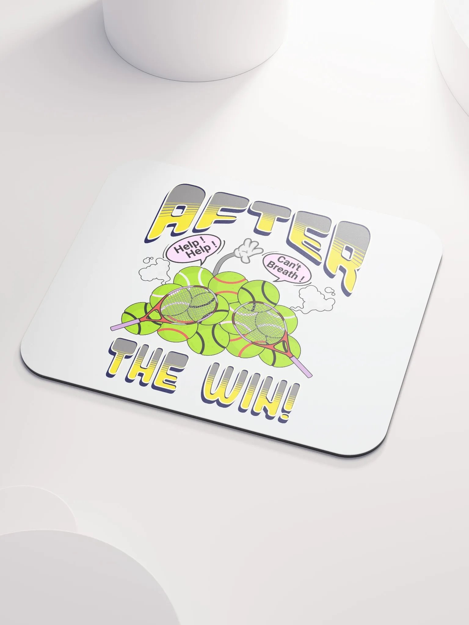 After The Win Tennis Whimsical Mouse Pad product image (3)