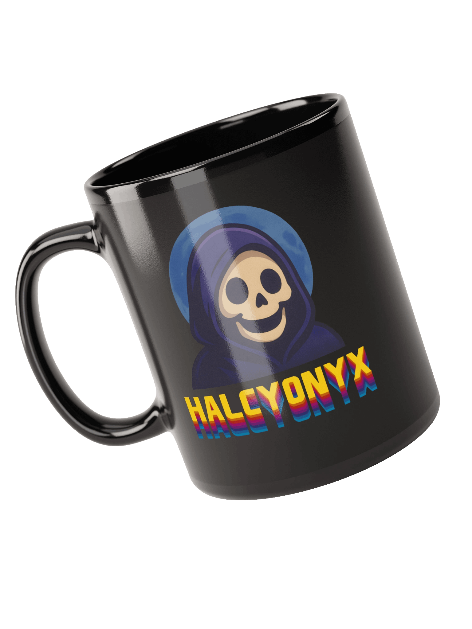 Glossy Black Retro Mug product image (3)