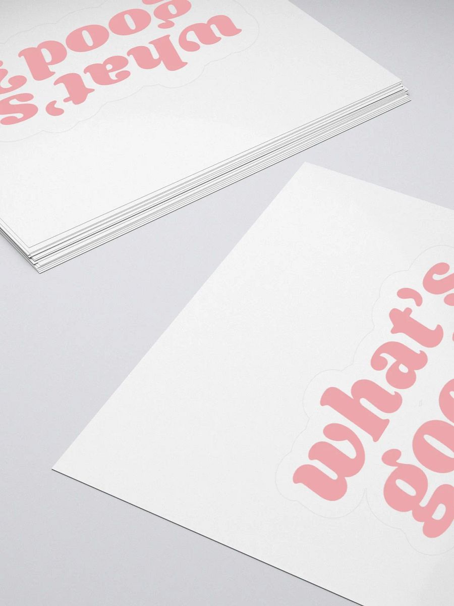"What's Good?" Kiss Cut Sticker (Pink) product image (11)