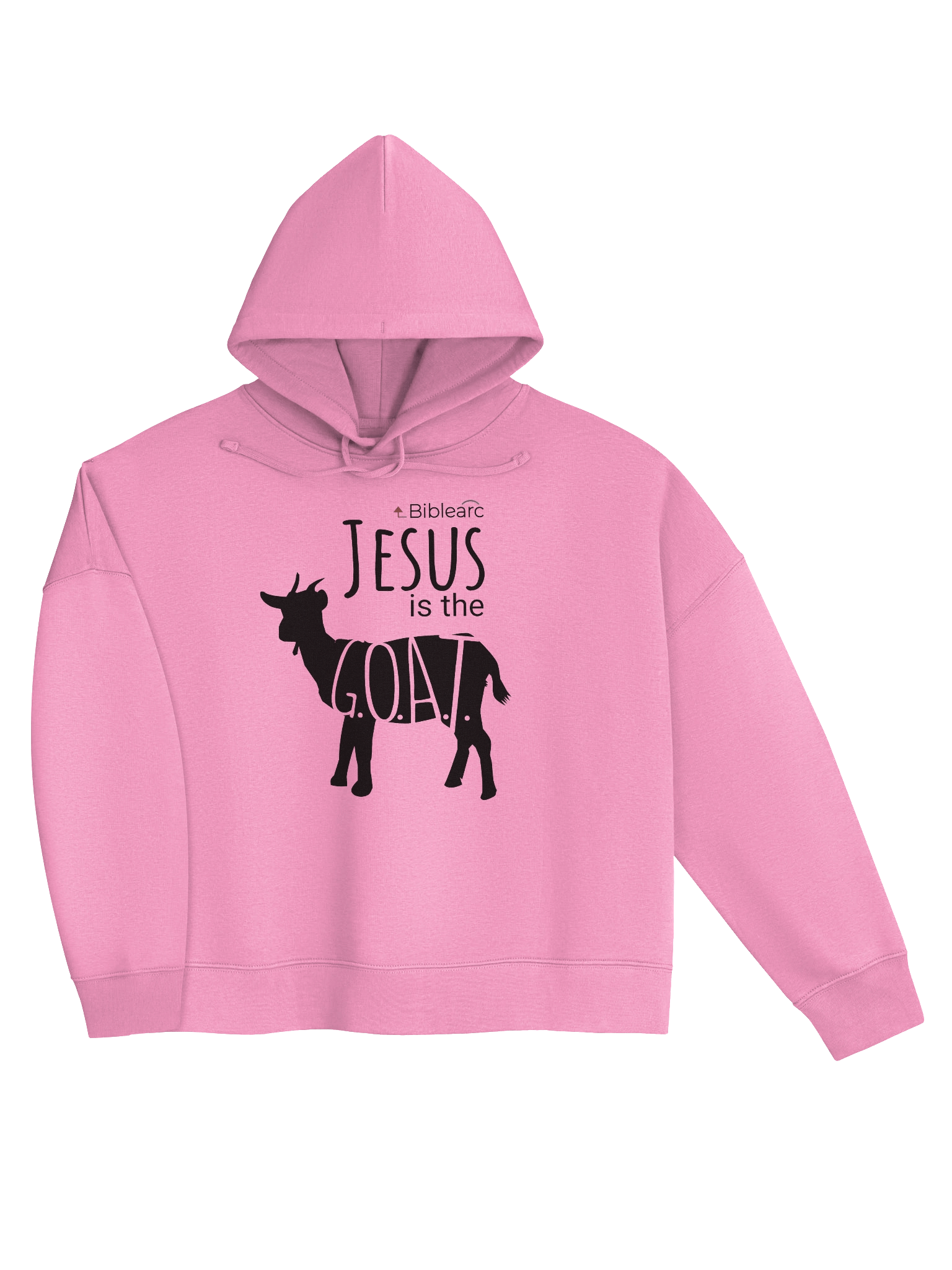 Jesus is the G.O.A.T. Women’s Short-Cut Hoodie product image (3)