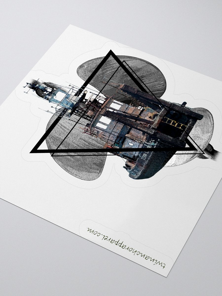 Chain Triangle - Three blade prop & Terri L. Brusco Kiss Cut Stickers product image (3)