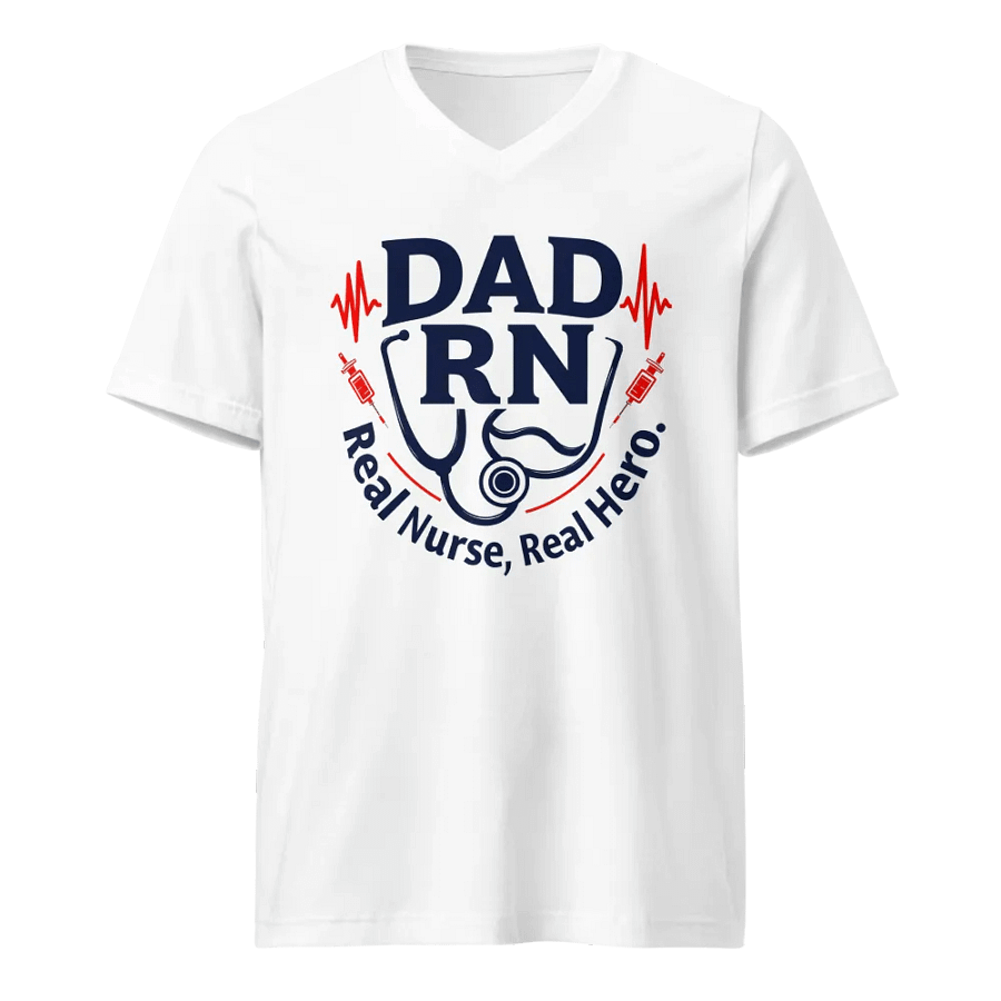 Real Nurse, Real Hero V-Neck Tee product image (1)