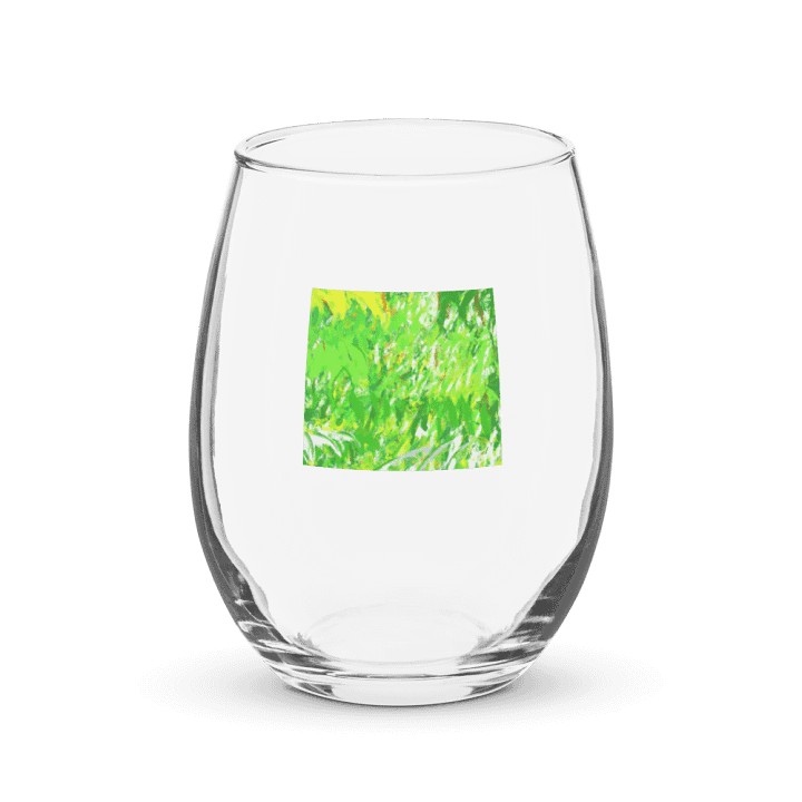 Vibrant Green and Yellow Stemless Wine Glass product image (1)