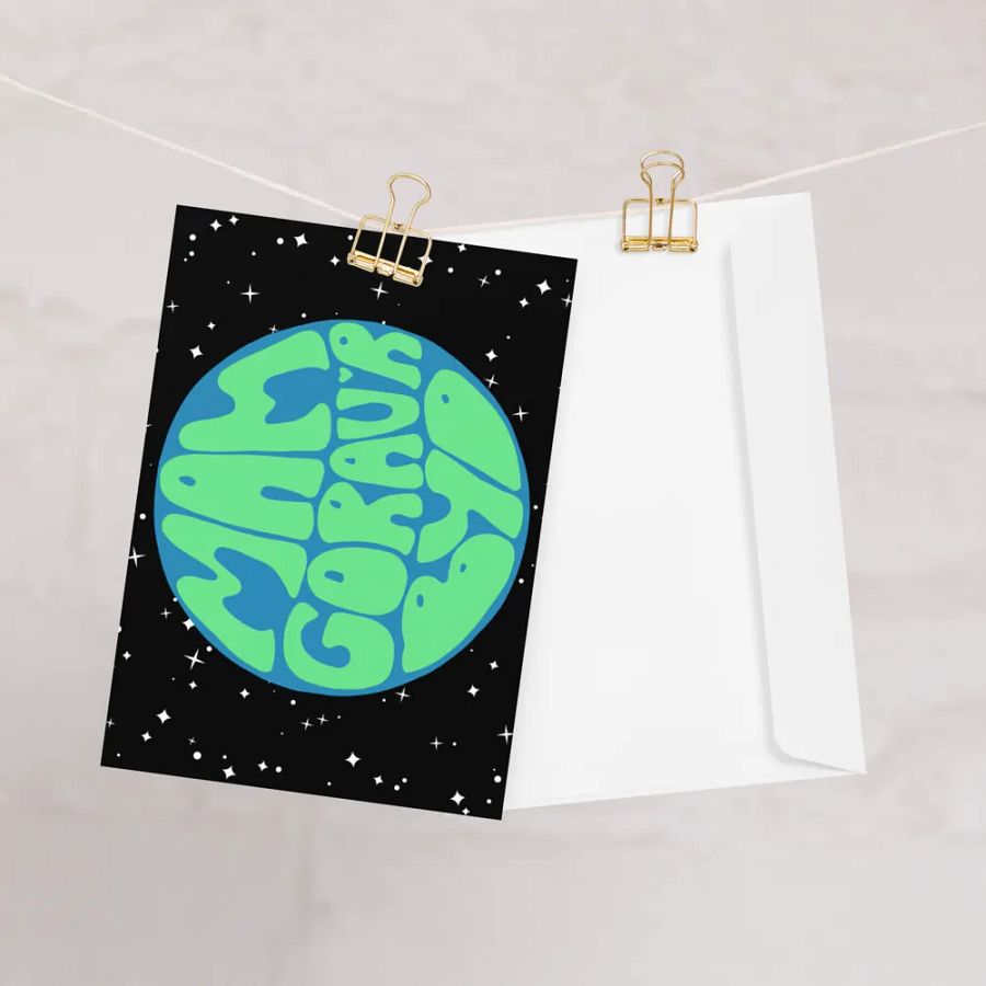 Mam Gorau'r Byd retro landscape greetings card product image (12)