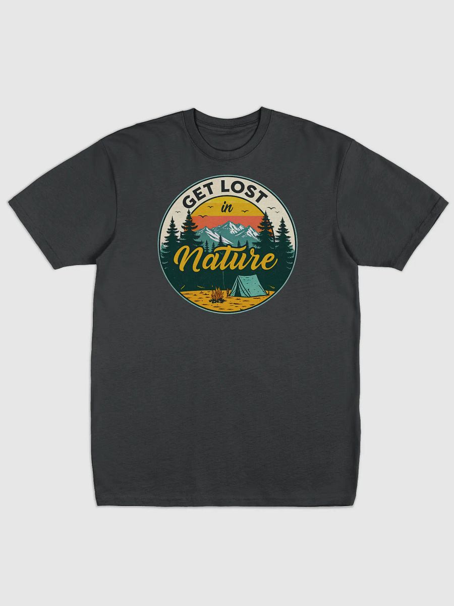 Get Lost in Nature Vintage Camping T-Shirt Design product image (1)