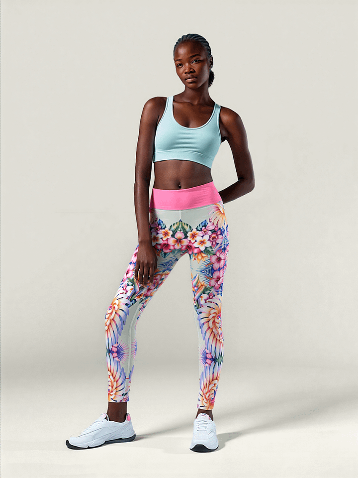 Hawaiian flora-yoga leggings product image (2)