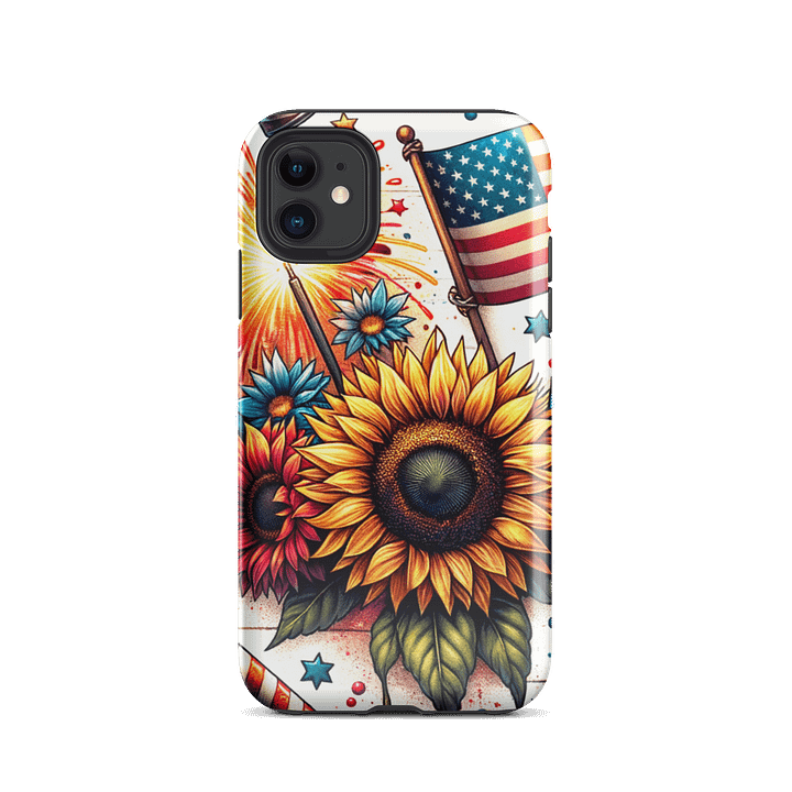 Patriotic Sunflower Celebration iPhone® Tough Case product image (24)