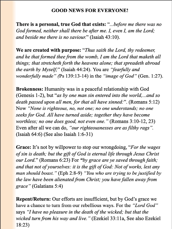 Basic Gospel Pamphlet product image (1)