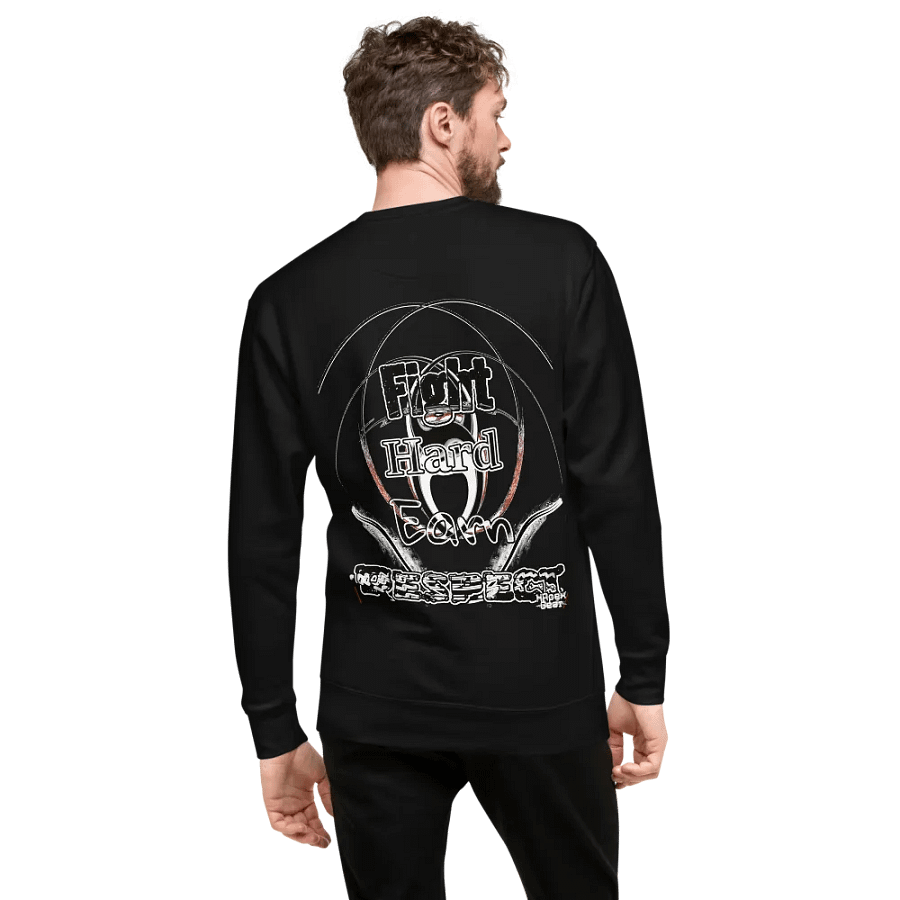 Fight Hard Earn Respect - Embroidered - Premium Sweatshirt product image (5)