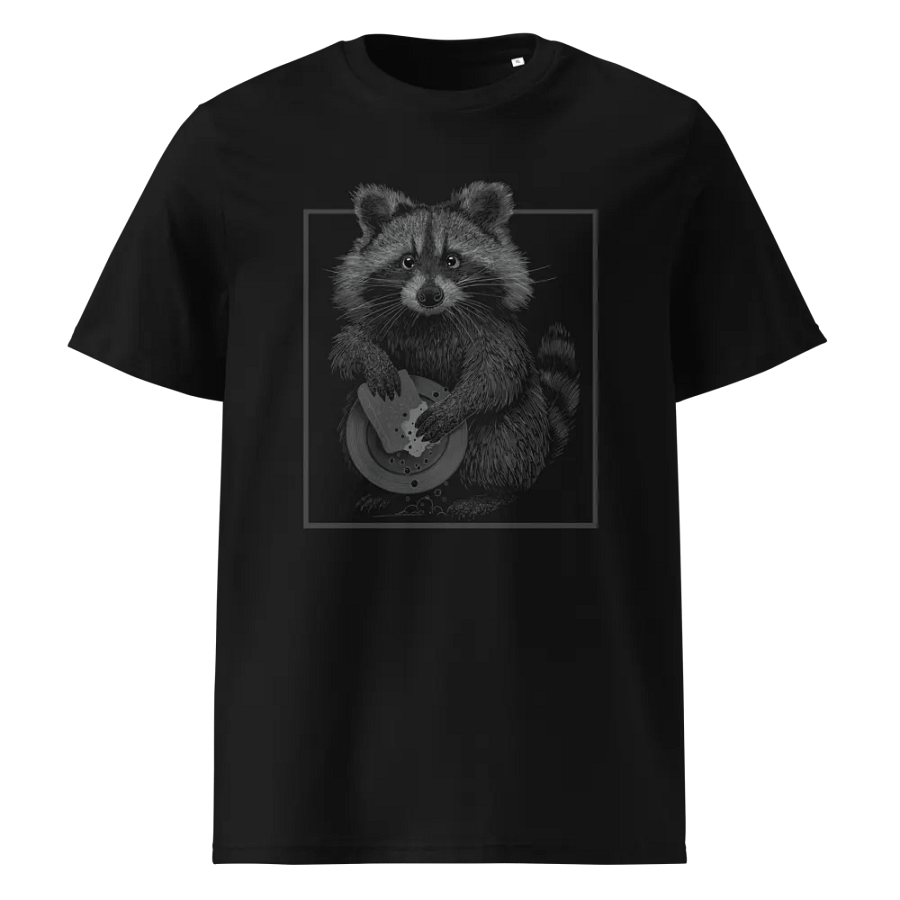 T-Shirt Raton Laveur qui fait la Vaisselle - Unisexe, 100% Coton Bio product image (1)