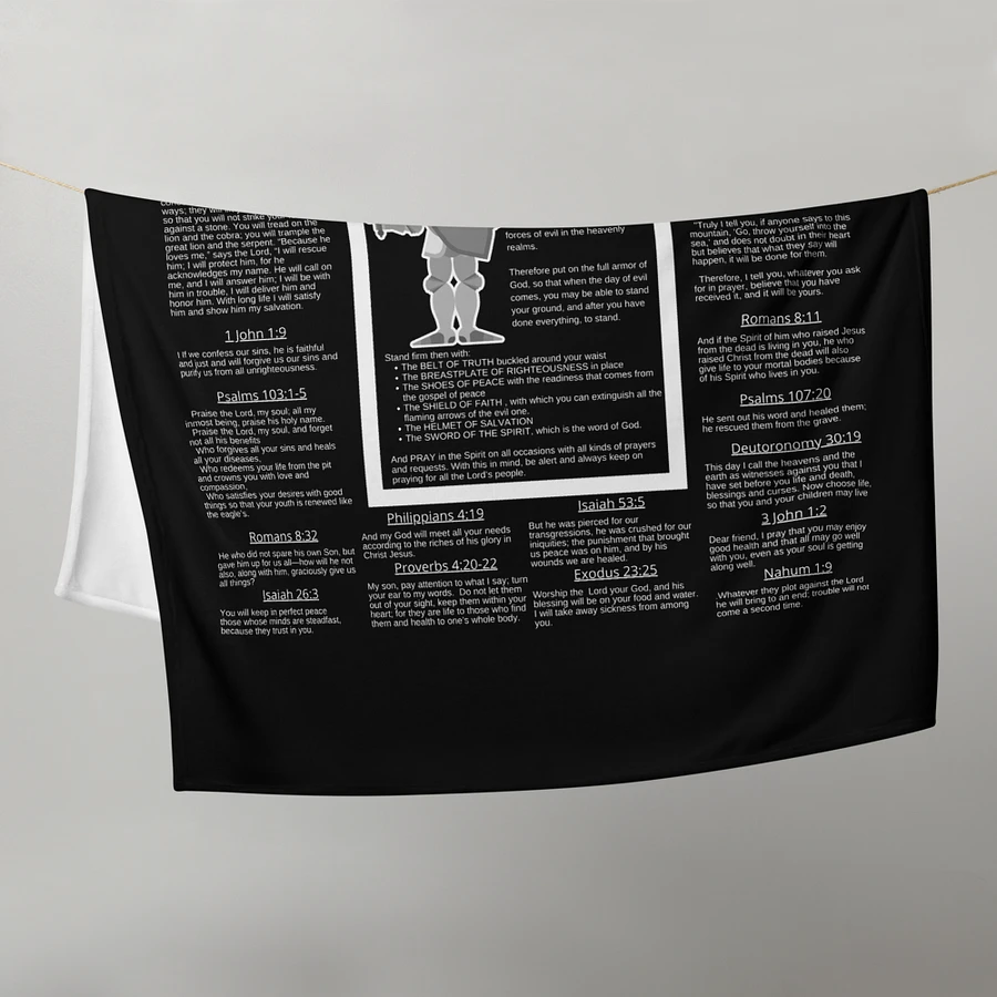 Armour Of God Black Prayer Blanket product image (11)