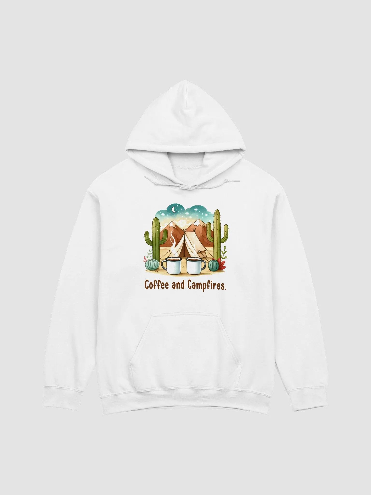 Coffee and Campfires Under Starry Skies Unisex Hoodie product image (1)
