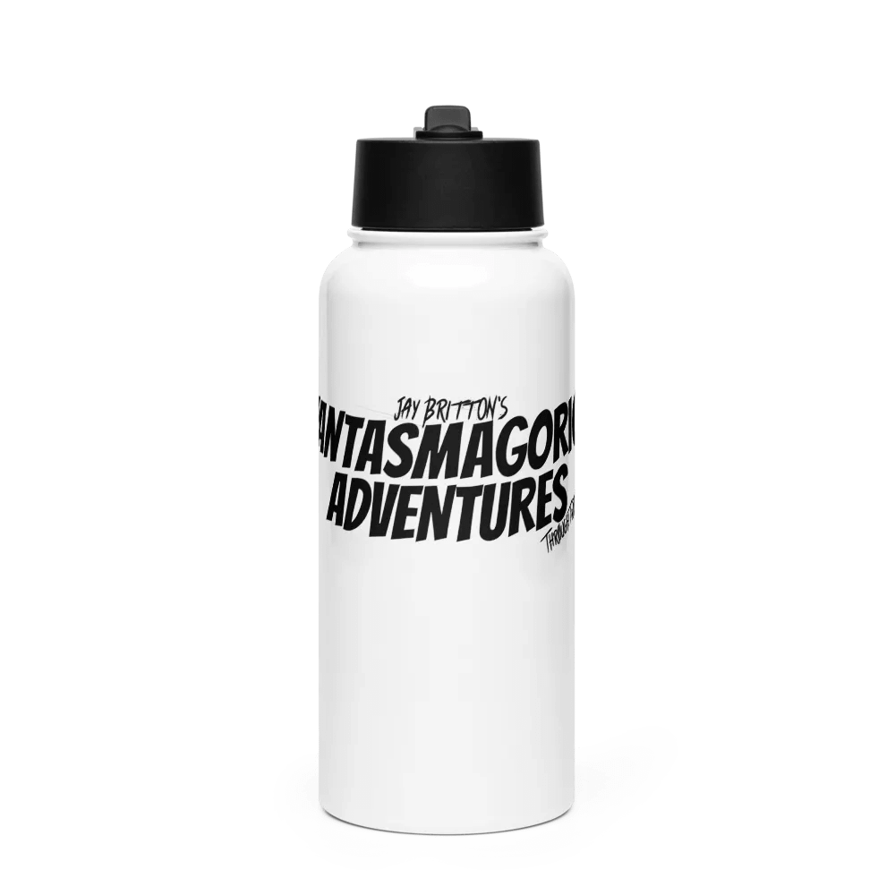Glossy Black Steel Oasis Water Bottle product image (1)