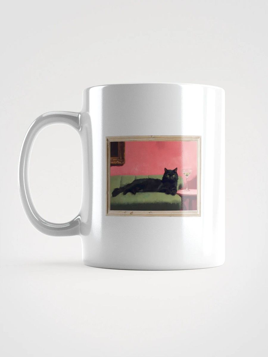 BLACK CAT ON COUCH NEXT TO MARTINI product image (17)