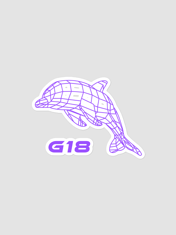 Wireframe Dolphin Sticker product image (1)