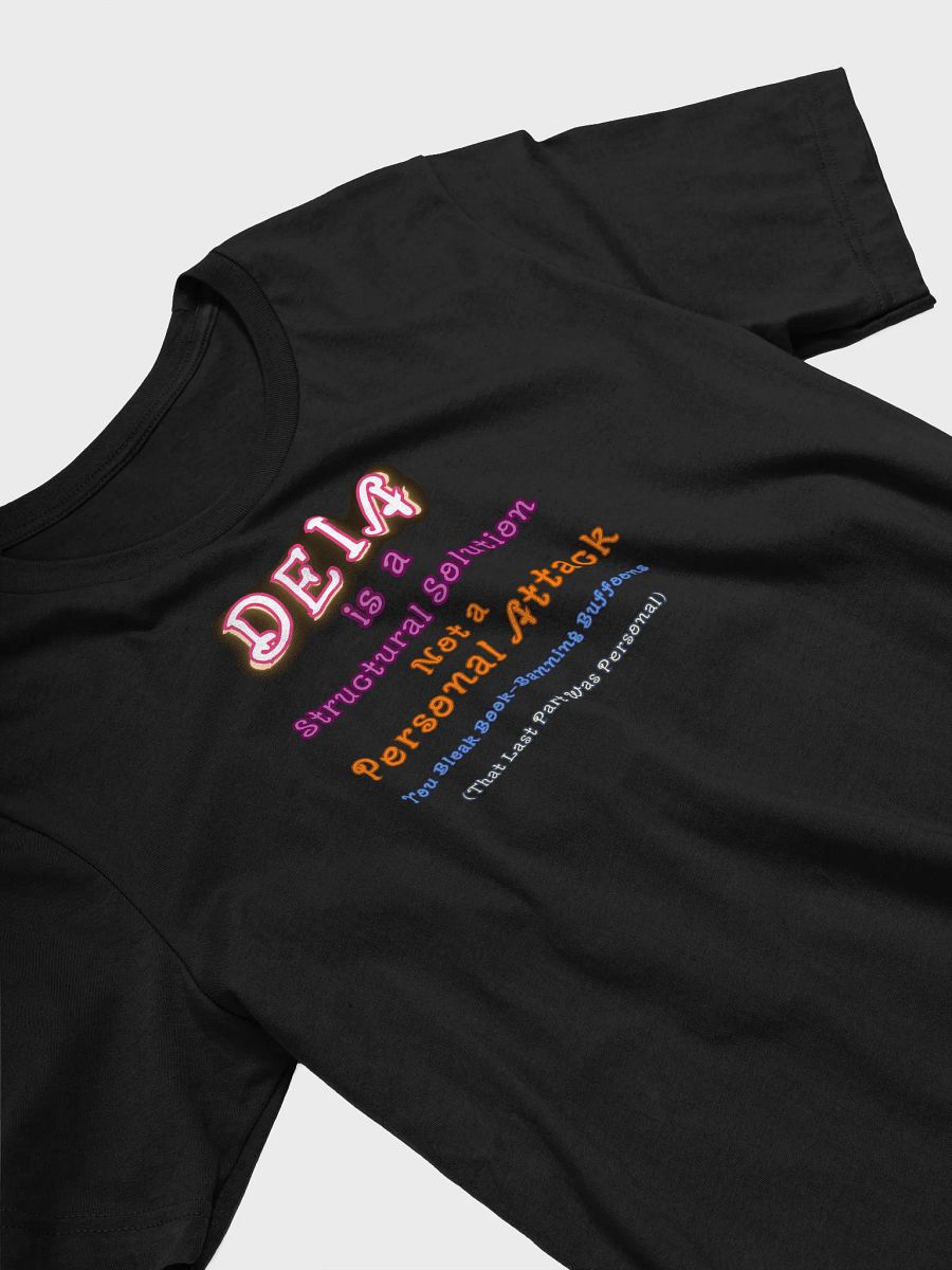 Hands Off DEIA, Structural Solution (words only), Black Tee product image (3)