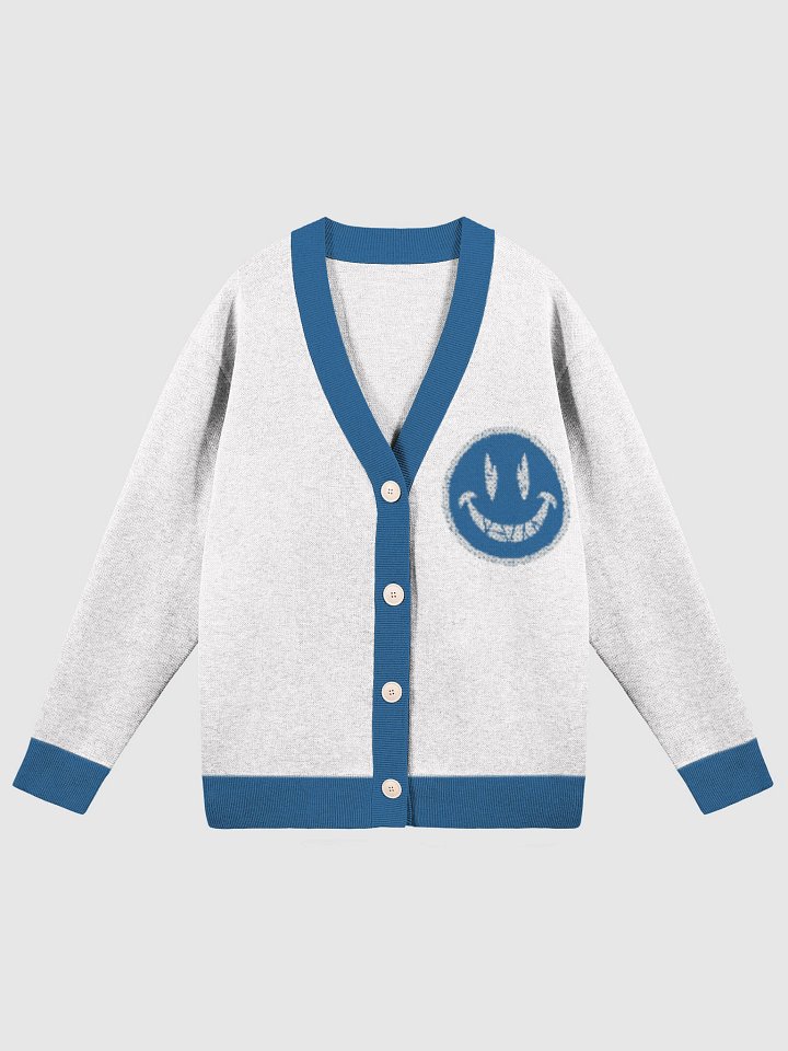 Smiley Face Jacquard Cardigan product image (1)