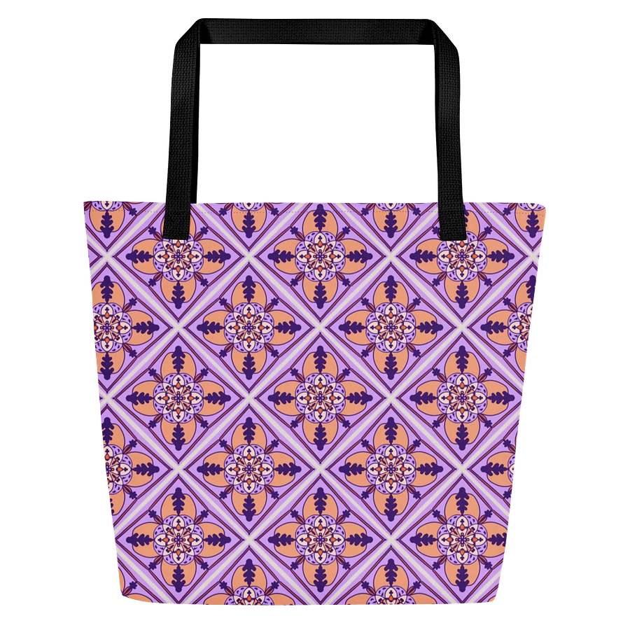 Detailed Symmetrical Pattern All Over Print Tote product image (2)