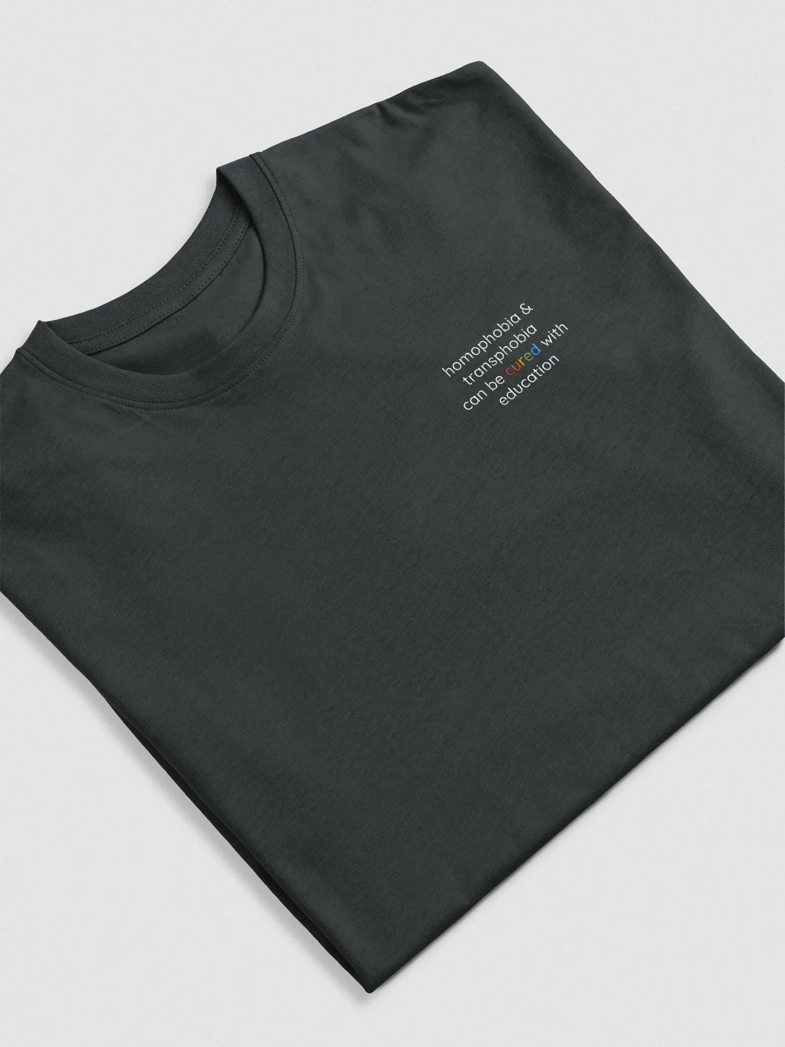 Cured with Education Embroidered Tee product image (7)