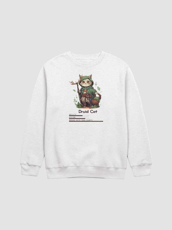 RPG Druid Cat Unisex Crewneck Sweatshirt for gamers and cat lovers product image (2)