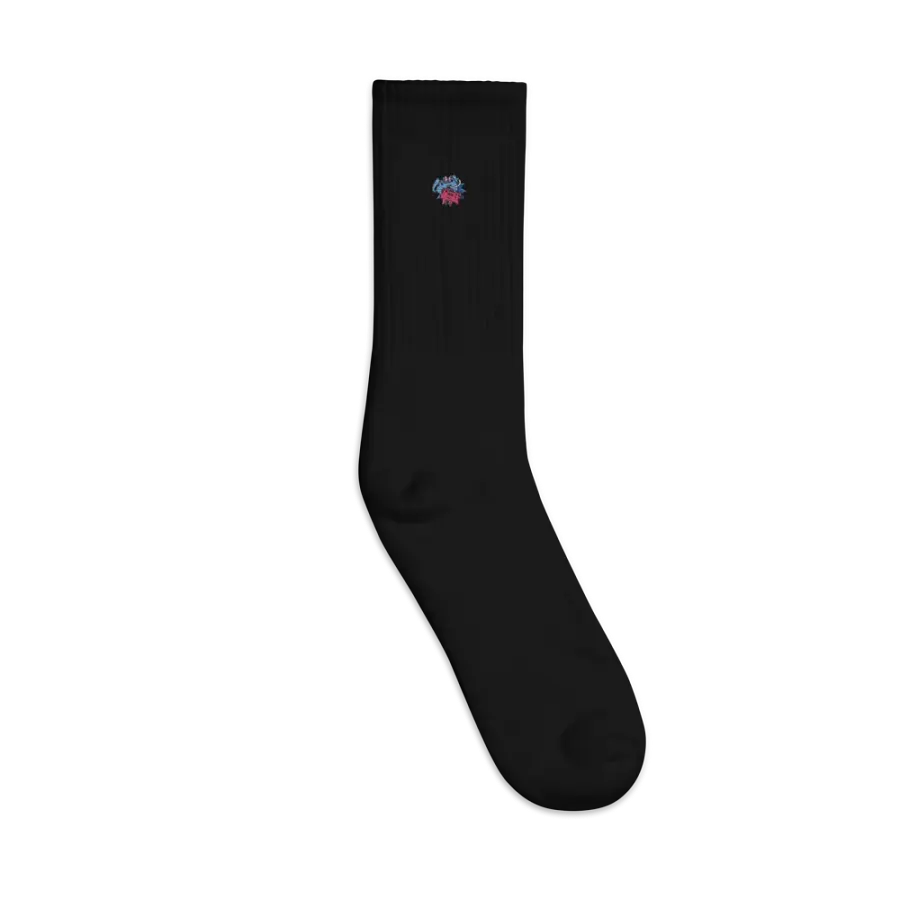Mesmerizing Frogs Embroidered Crew Socks product image (1)