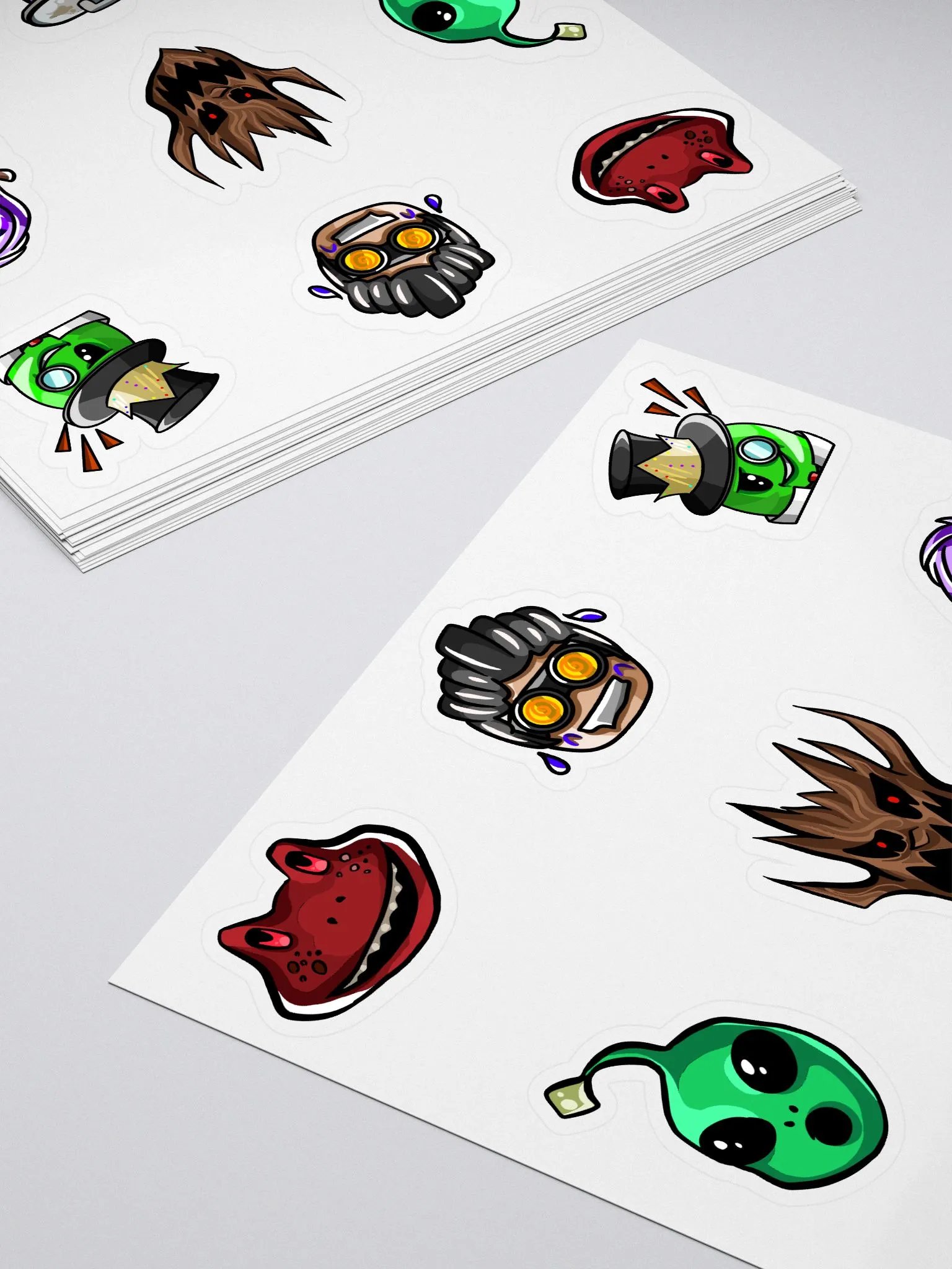 Boss & NPC Heads Sticker Sheet - Ghost Simulator product image (4)