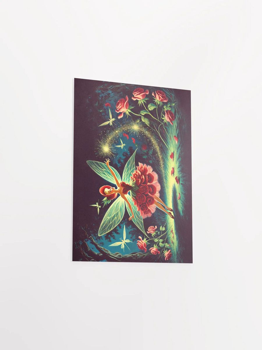 Enchanted Red Rose Fairy Premium Matte Poster product image (19)