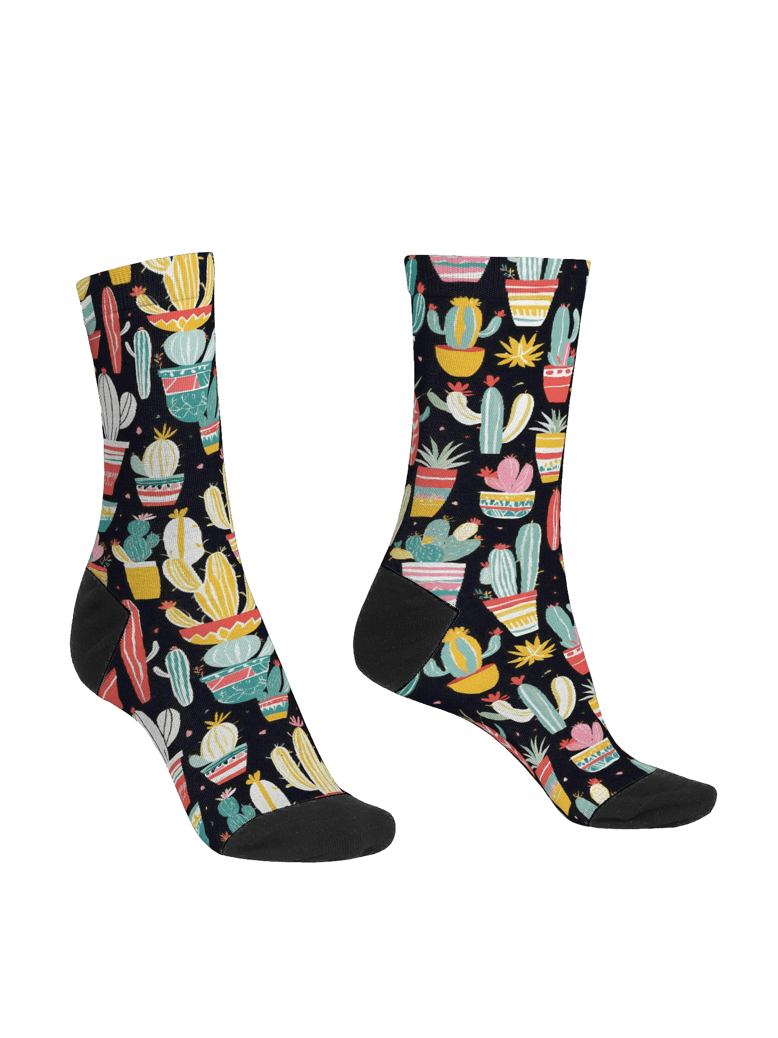 EcoArt Crew Socks-Cacti Garden product image (3)