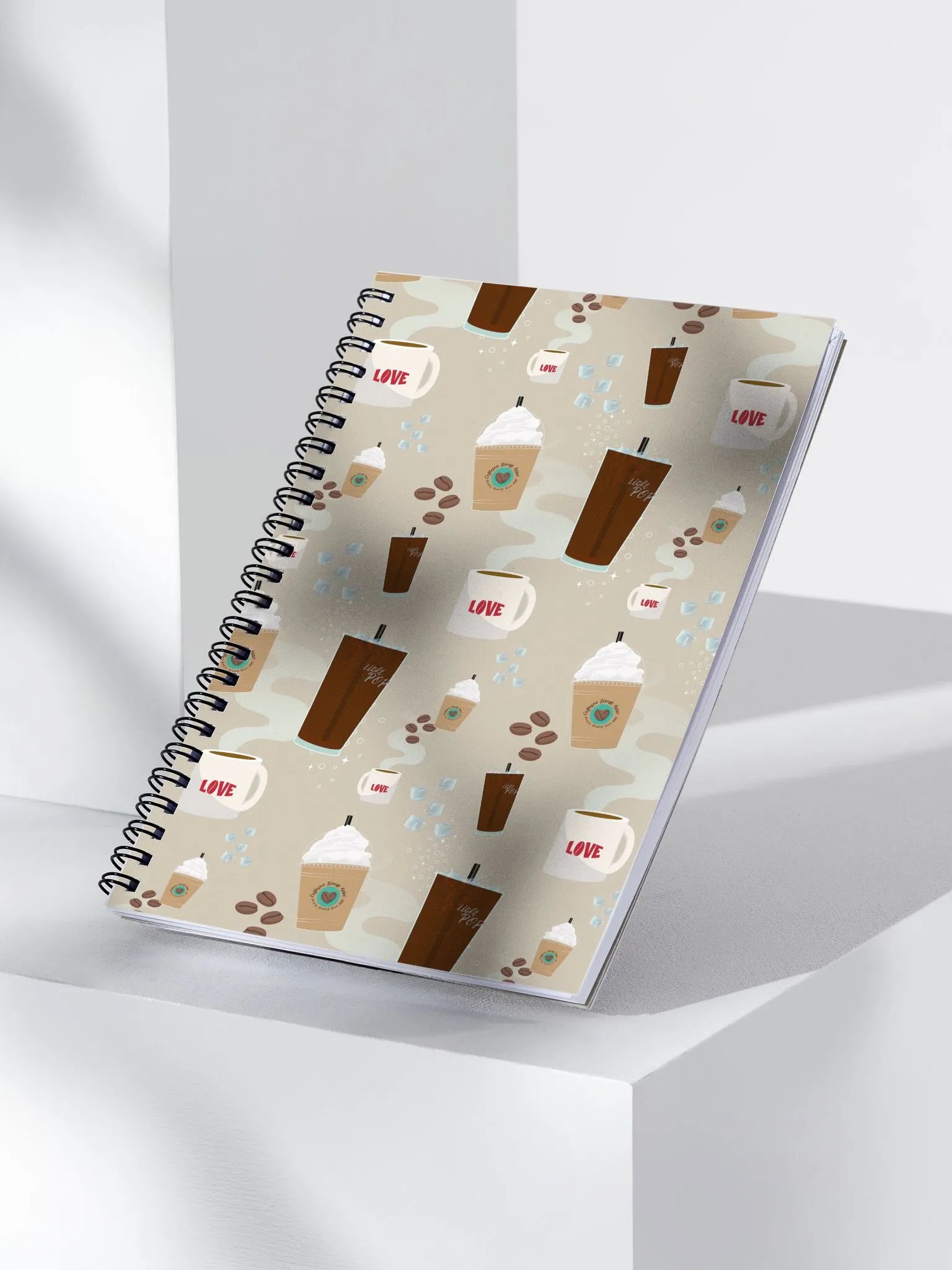 Caffeine Fiends Assoc Spiral Notebook with Dotted Lines product image (6)