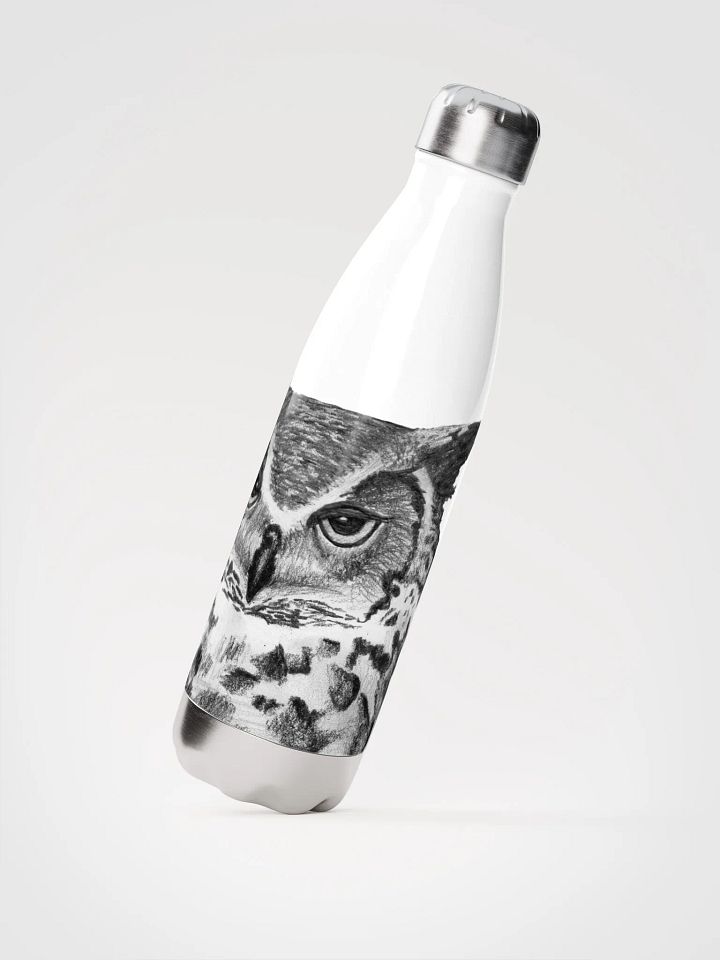 Owl Drawing Water Bottle product image (2)