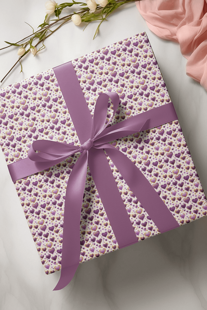 Valentine Hearts Wrapping Paper - Set of 3 product image (1)