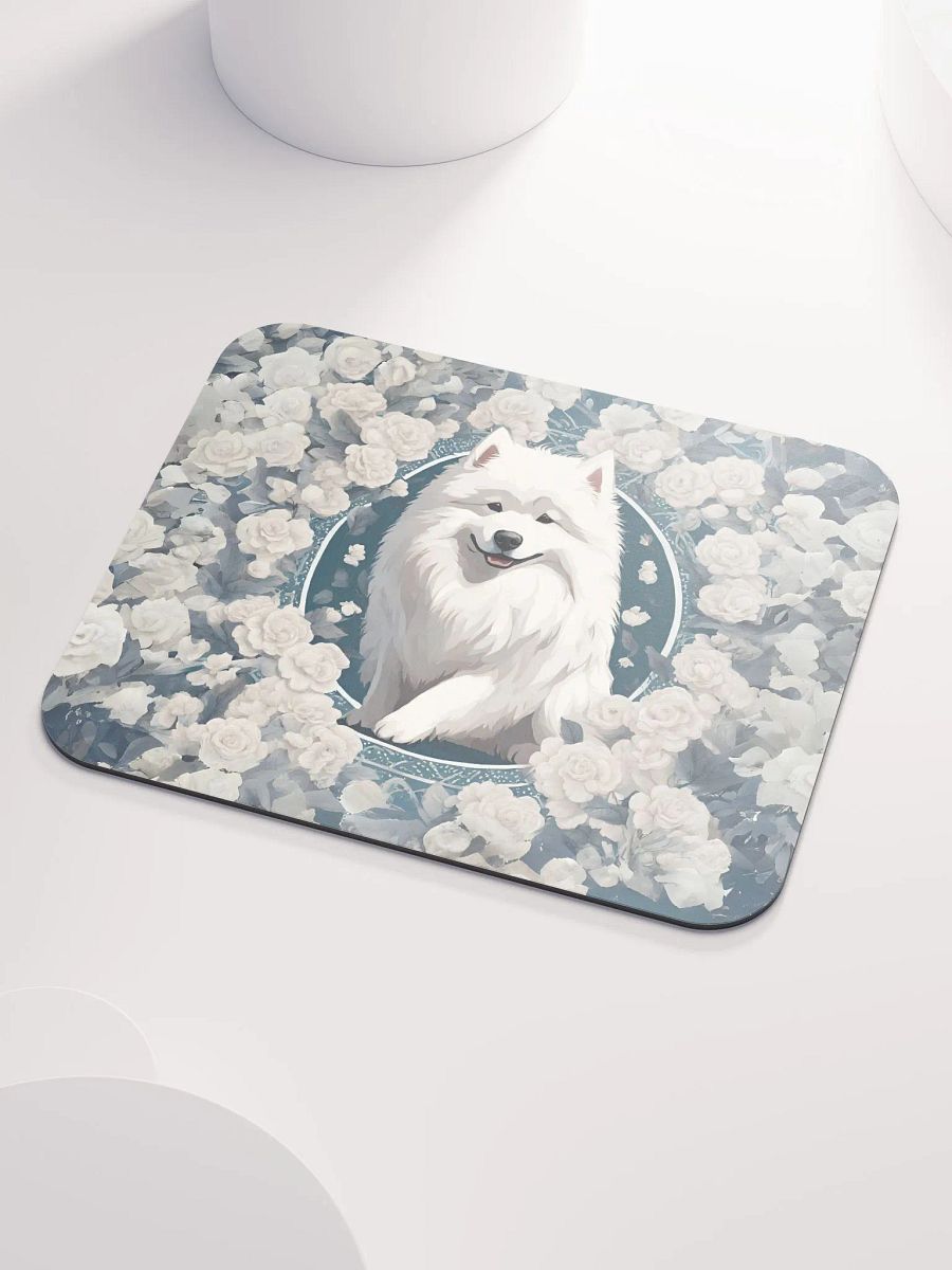 Floral Samoyed Mouse Pad product image (4)