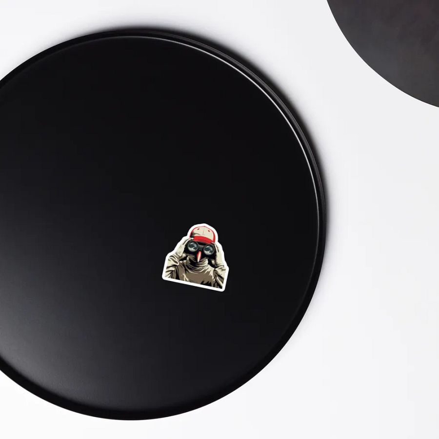 Premium Vinyl Magnet 🔴 Binocular Crow Scout product image (4)