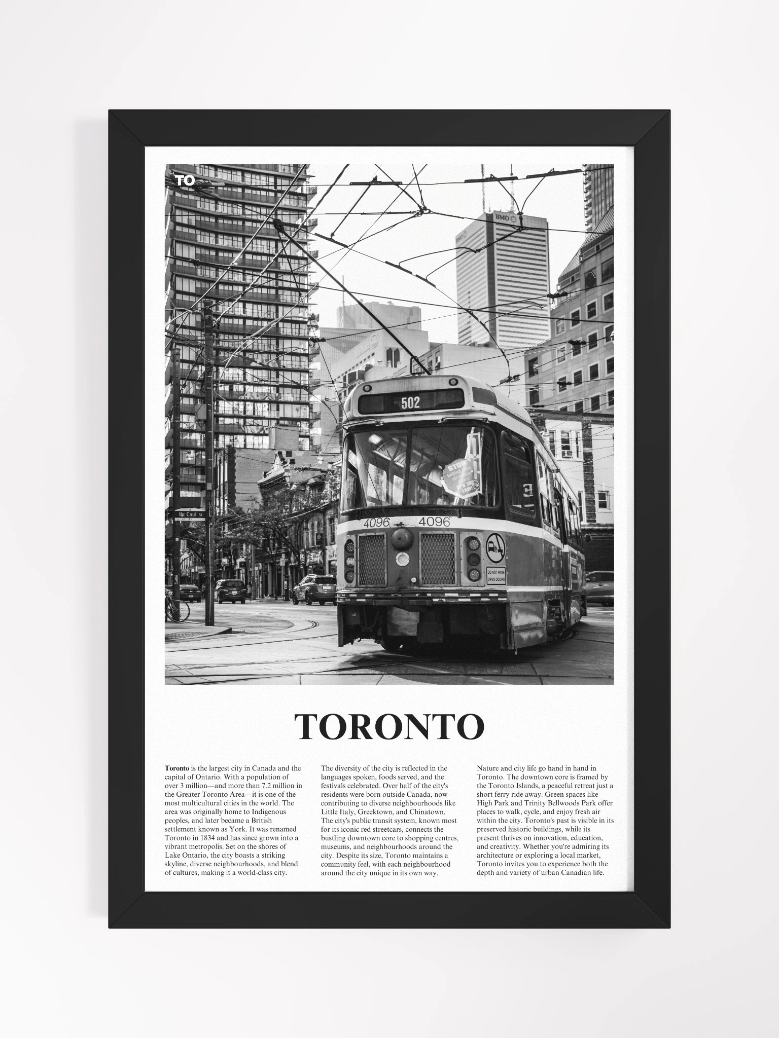 Toronto 07 Newspaper Poster | Framed product image (5)