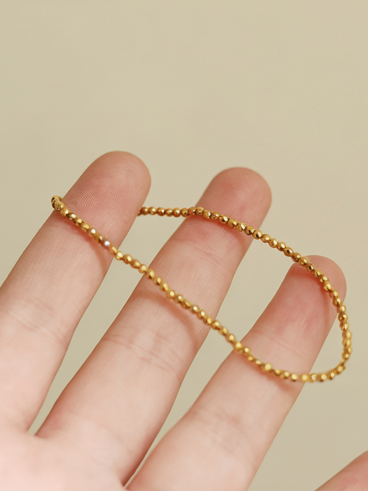 Mini Ball Beads Bracelet | 18K Gold Plated product image (6)
