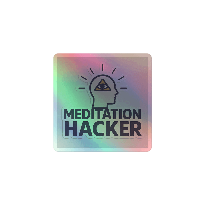 MEDITATION HACKER — Neural Upgrade Sticker product image (1)