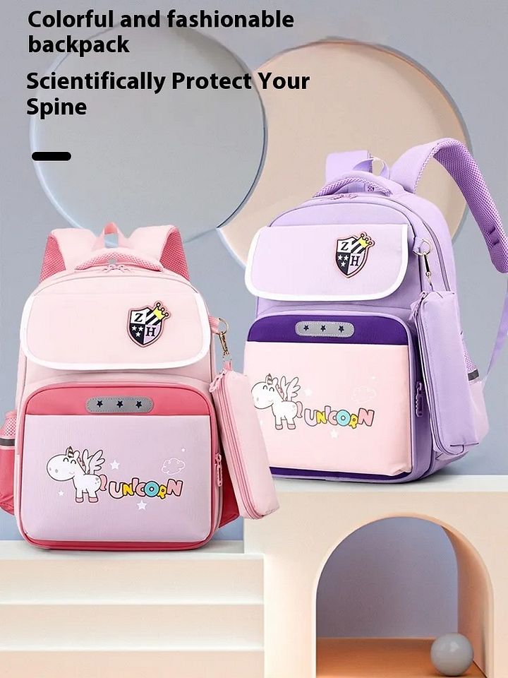 Children's Large Capacity Bag For Burden Reduction And Spine Protection product image (1)