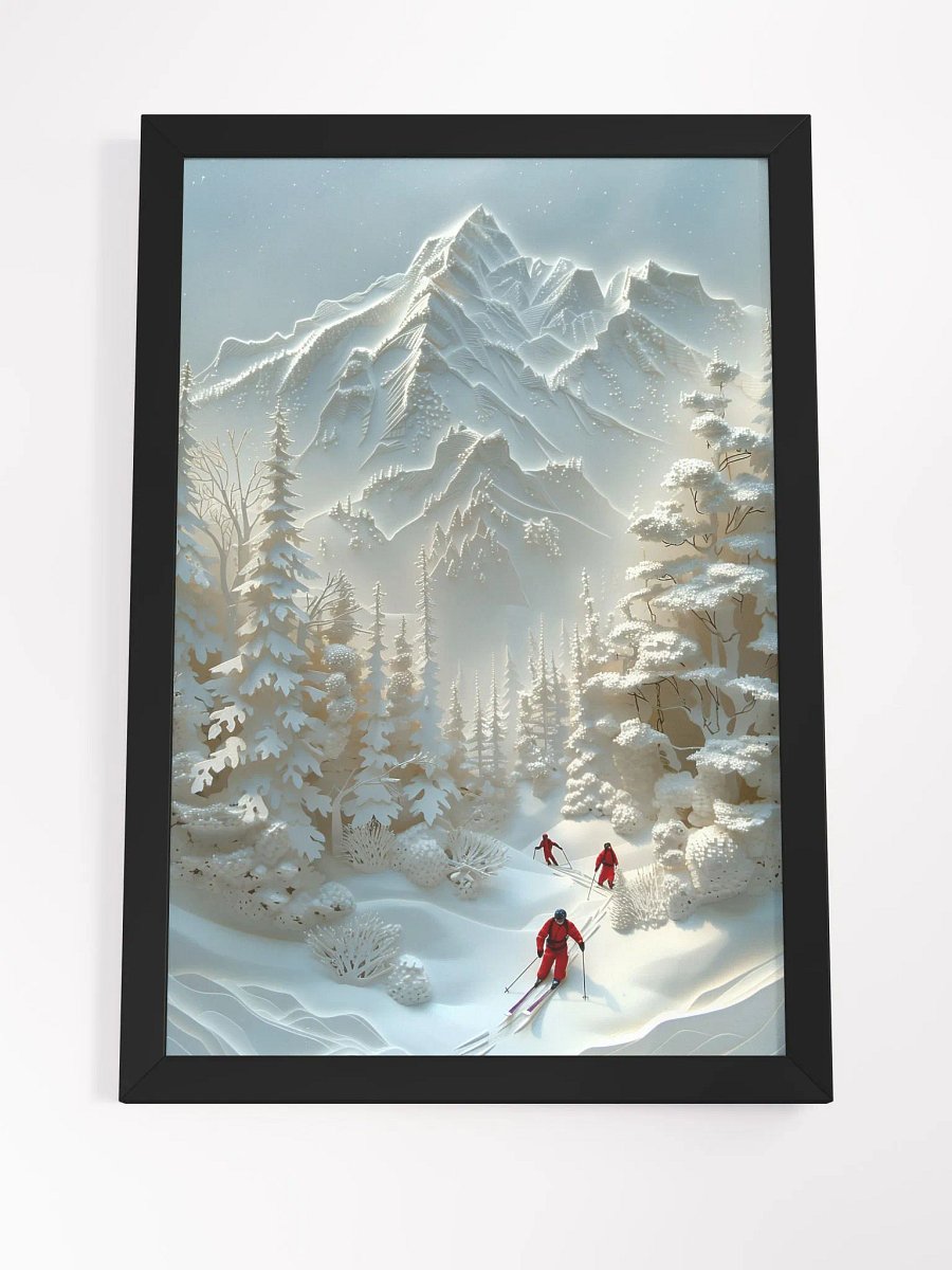 Skiing Silhouettes - Stylish Wall Art to Enhance Your Airbnb Hosting Experience product image (4)