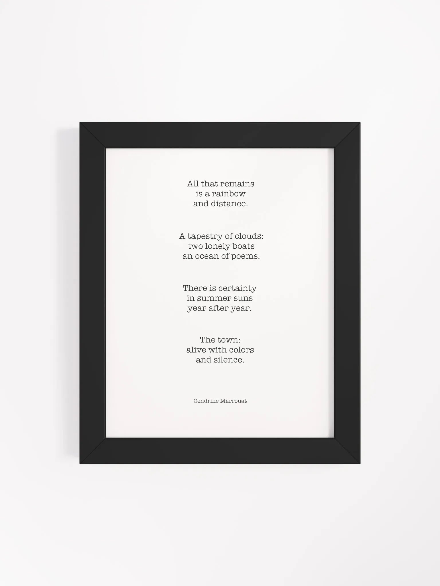 Four Haiku (Framed Poster) product image (73)