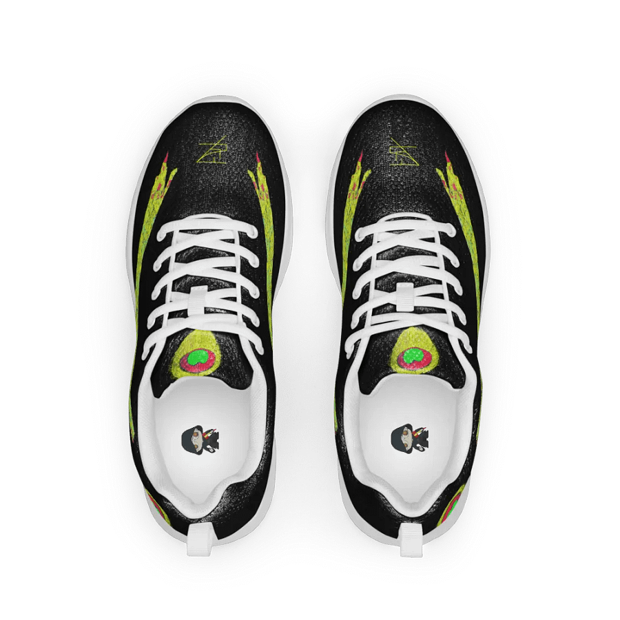 Black with Yellow Peacock Shoe product image (1)
