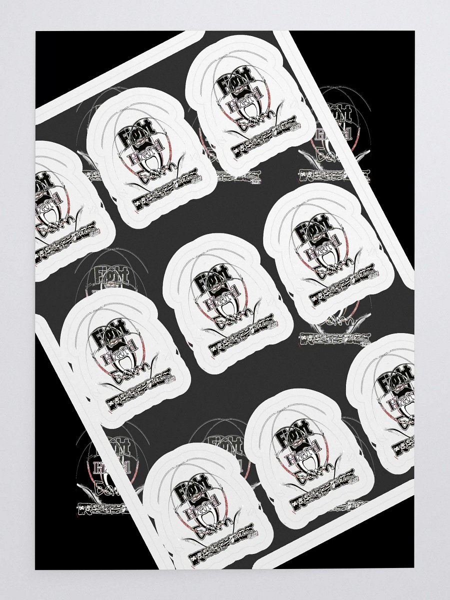 Fight Hard Earn Respect - Kiss Cut Sticker Sheet with Black Background product image (3)