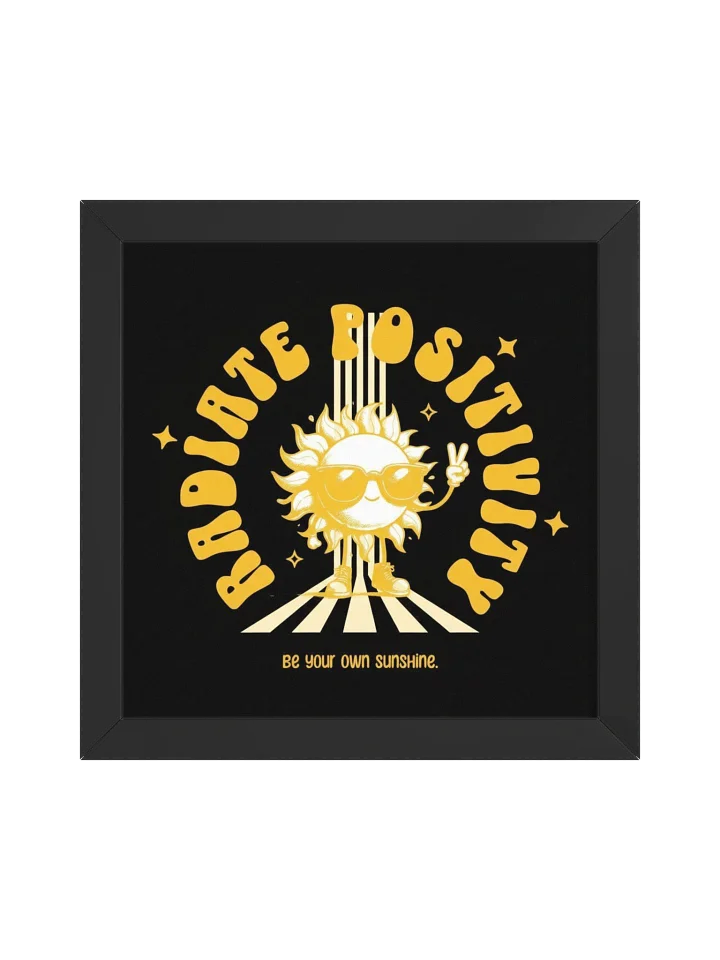 Retro Sun Radiance Framed Poster product image (4)