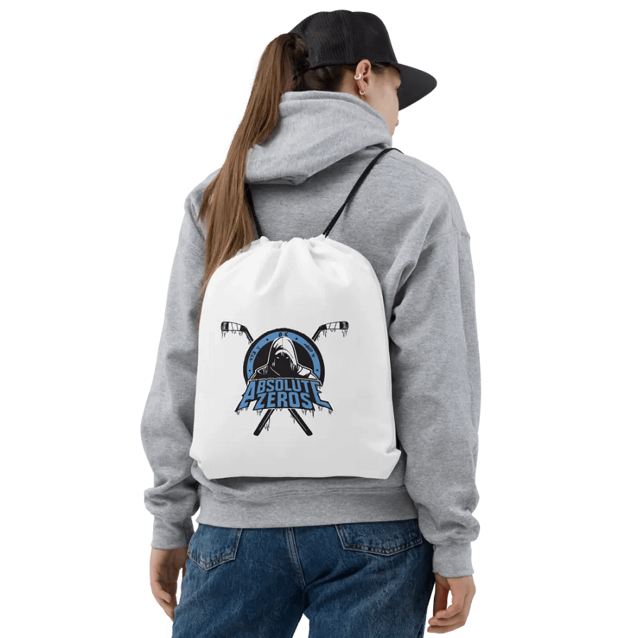 White Drawstring Bag product image (2)